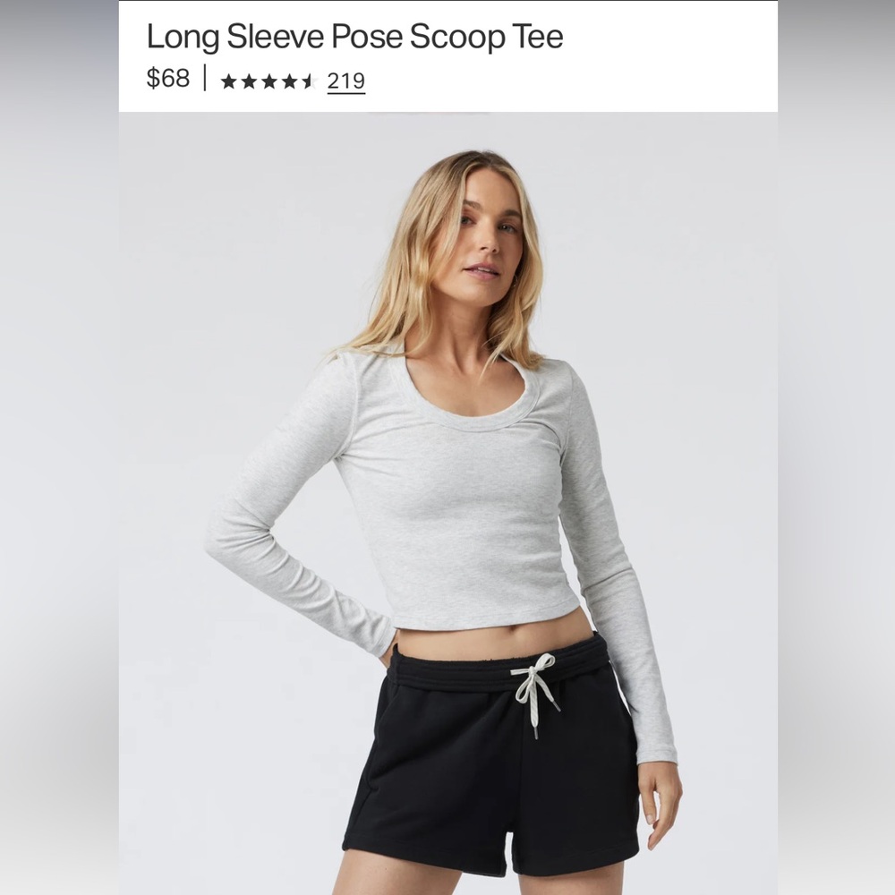 Vuori Long Sleeve Pose Scoop Tee